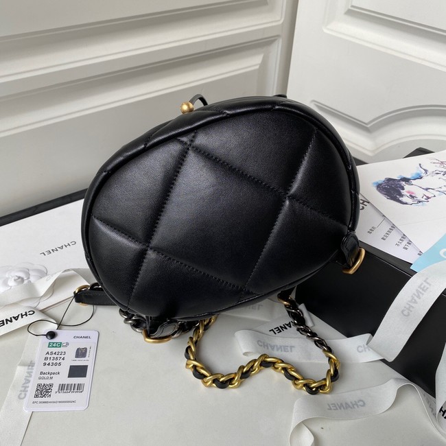 CHANEL 19 BACKPACK AS4223 black