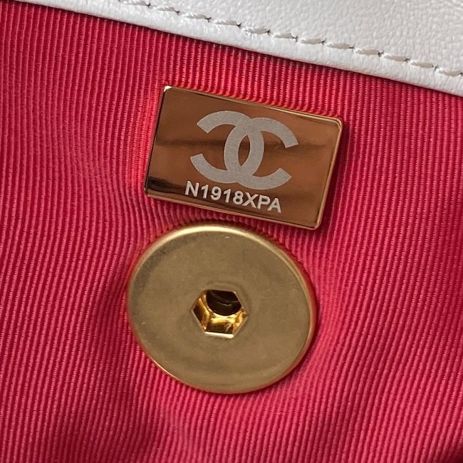 CHANEL 19 BACKPACK AS4223 white