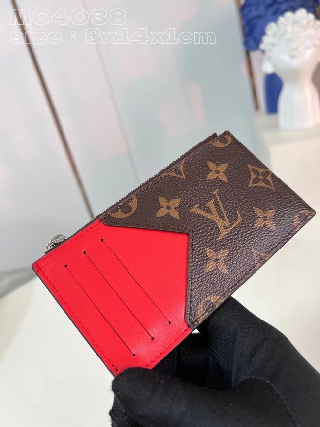 Louis Vuitton Coin Card Holder M82908 red