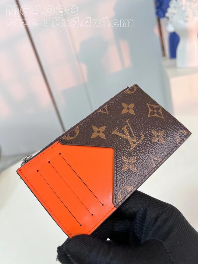 Louis Vuitton Coin Card Holder M82908 orange