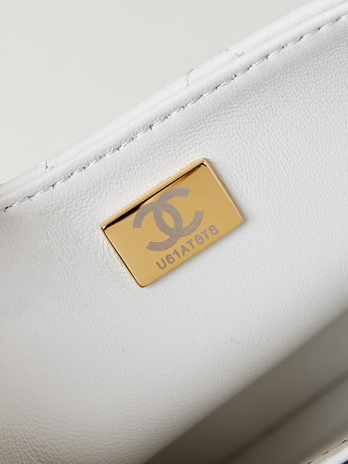 Chanel MINI FLAP BAG AS4385 white