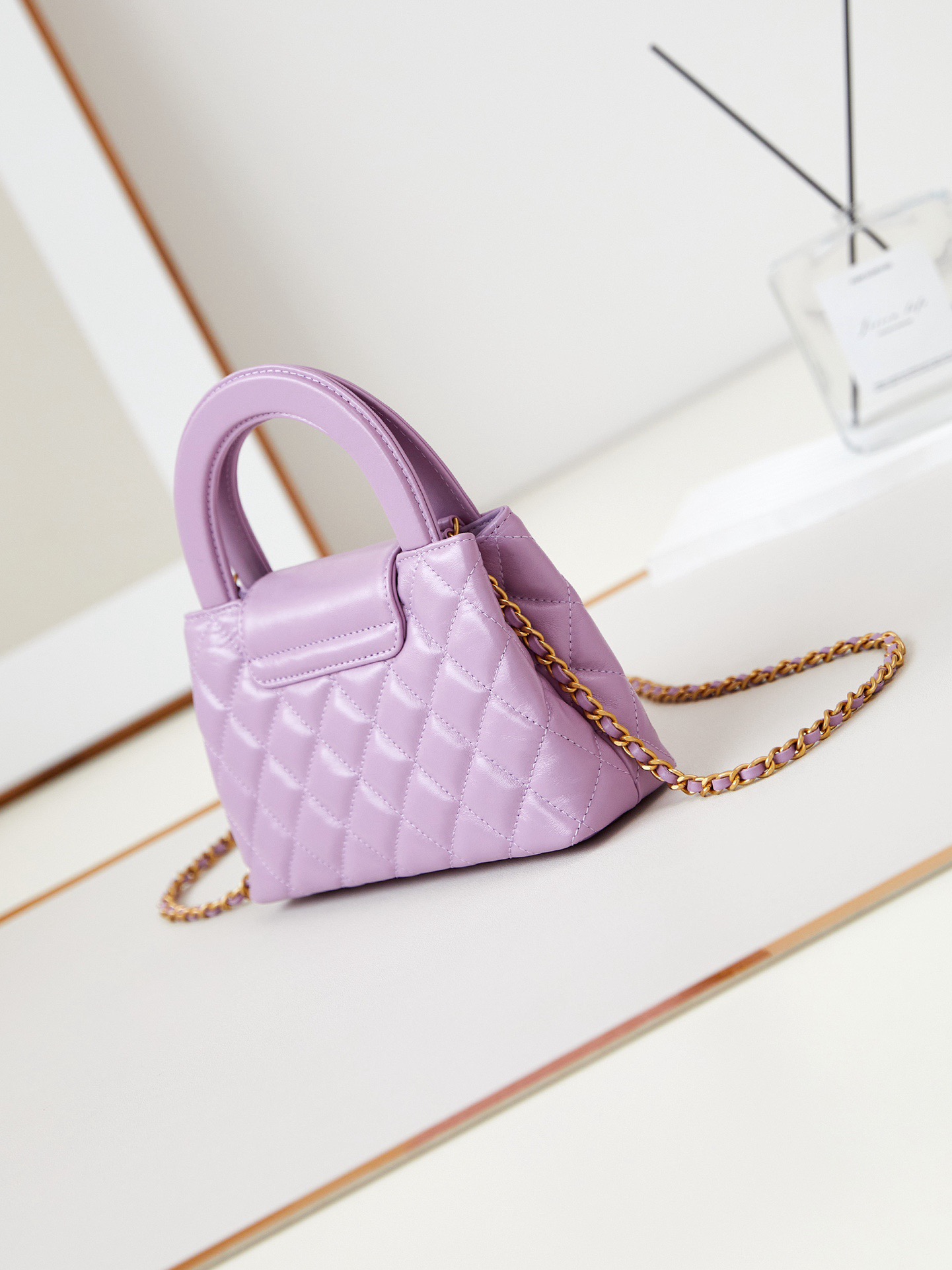 Chanel MINI SHOPPING BAG AS4416 Light purple