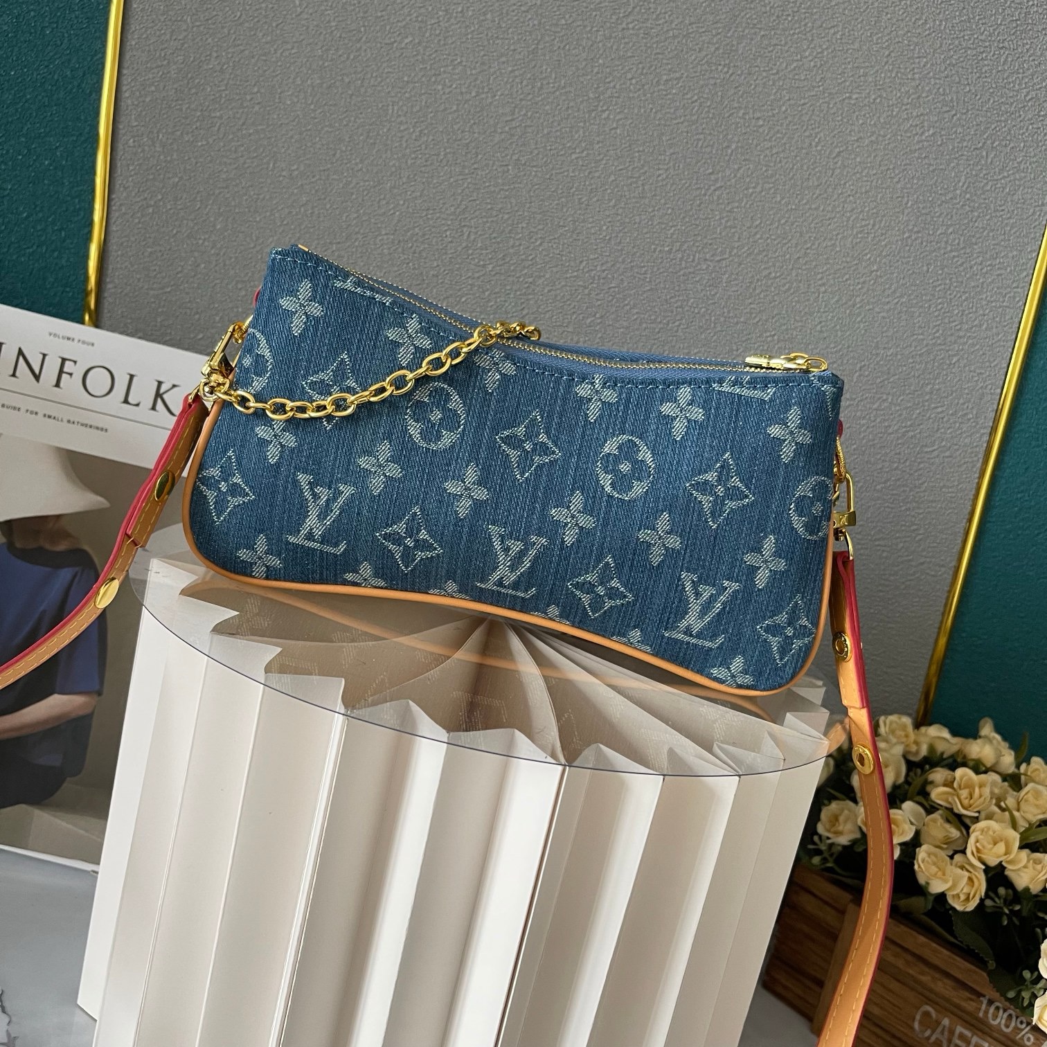 Louis Vuitton PRE-ORDER NOW Liv Pochette M83008 Denim Blue