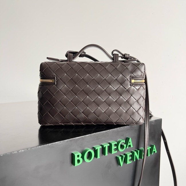 Bottega Veneta Vanity Case On Strap 789109 dark brown