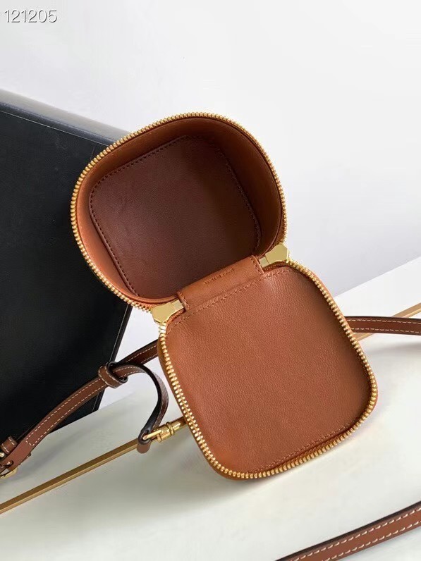 CELINE MINI VANITY CASE IN CALFSKIN 10J762 brown