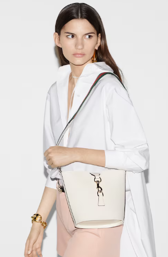 GUCCI MINI BUCKET SHOULDER BAG 782908 Ivory