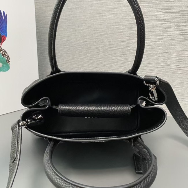 Prada Double leather mini bag 1BG443 black