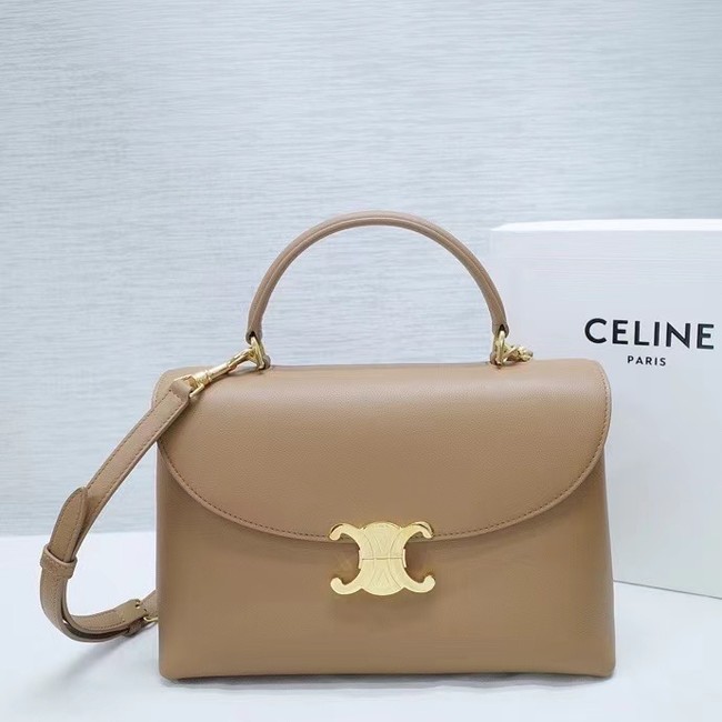 CELINE MEDIUM NINO BAG IN SUPPLE CALFSKIN 117523 BRONZE