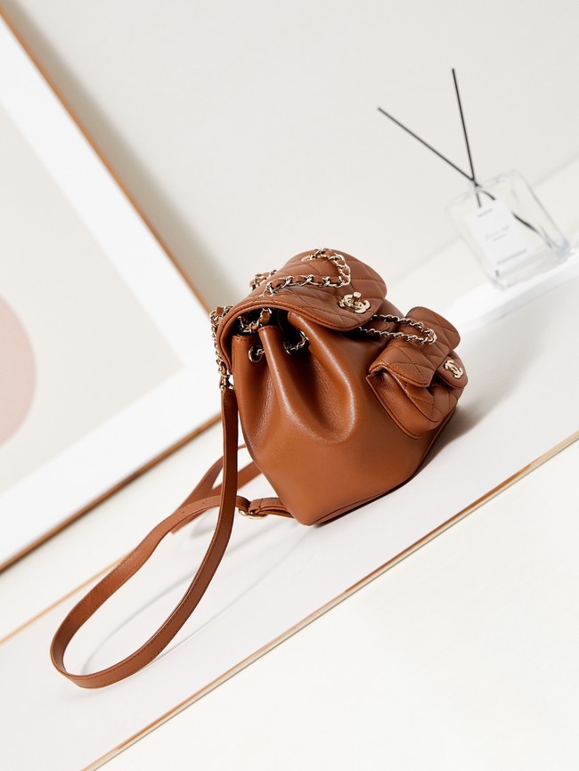 Chanel SMALL BACKPACK AS2908 Camel