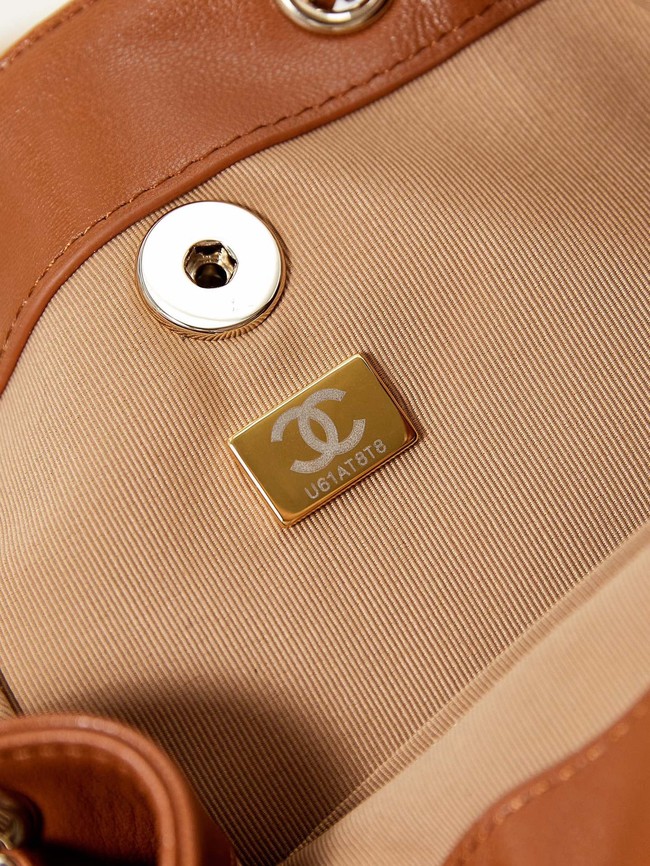 Chanel SMALL BACKPACK AS2908 Camel