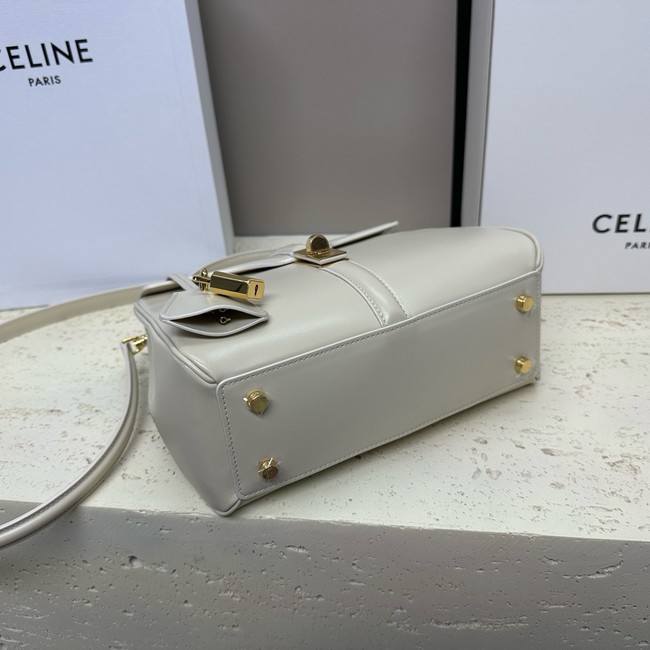 CELINE MINI 16 IN SATINATED CALFSKIN 197983 Beige