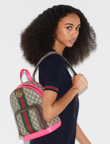 Gucci OPHIDIA GG SMALL BACKPACK 547965 Fuchsia