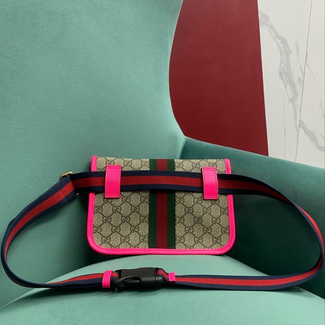 Gucci OPHIDIA GG SMALL BELT BAG 752597 Fuchsia