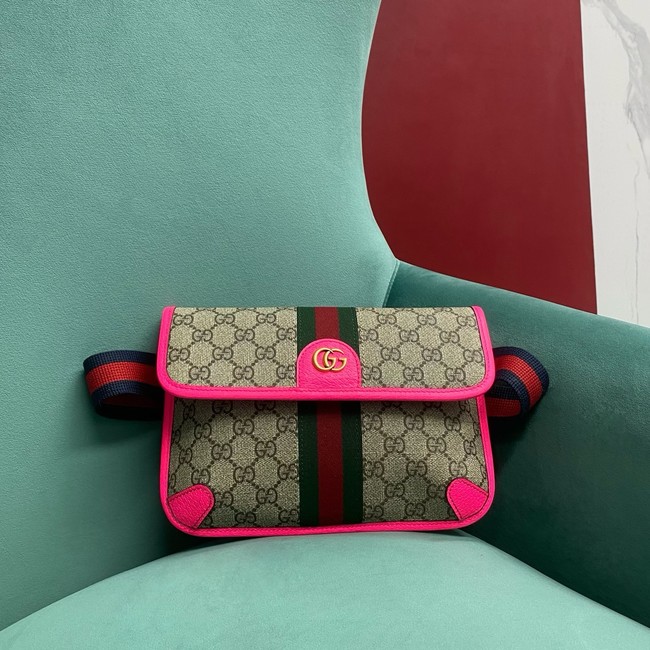 Gucci OPHIDIA GG SMALL BELT BAG 752597 Fuchsia