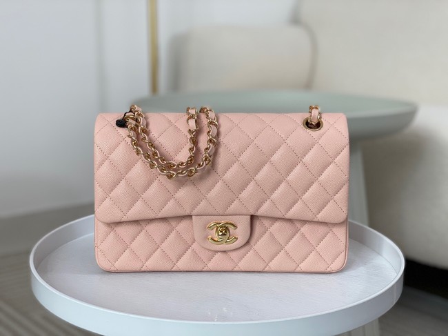 CHANEL CLASSIC 11.12 HANDBAG AS01112 PINK&GOLD Metal