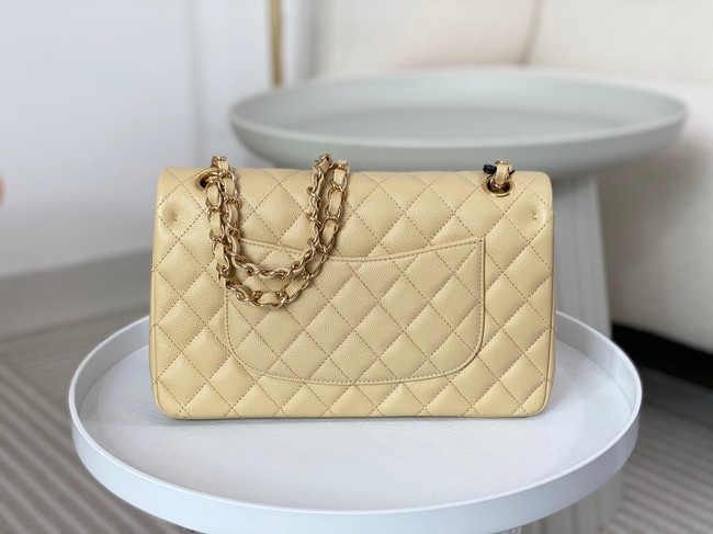 CHANEL CLASSIC 11.12 HANDBAG AS01112 Apricot&GOLD Metal