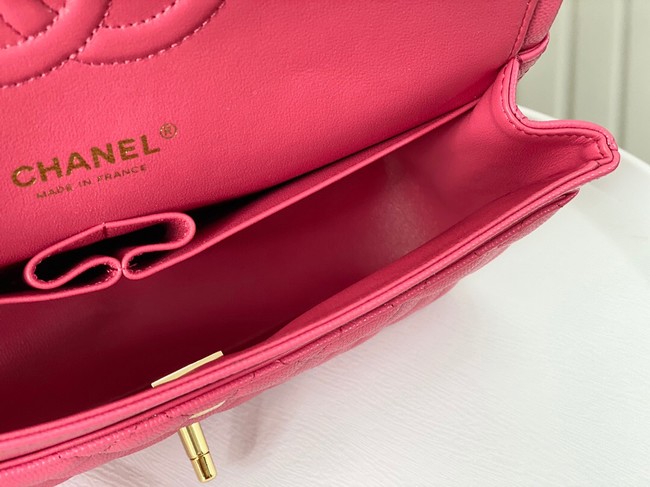 CHANEL CLASSIC 11.12 HANDBAG AS01112 ROSE&GOLD Metal