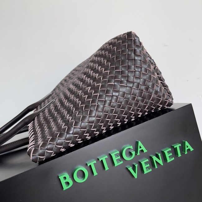 Bottega Veneta Large intreccio leather tote bag 608811 Coffee