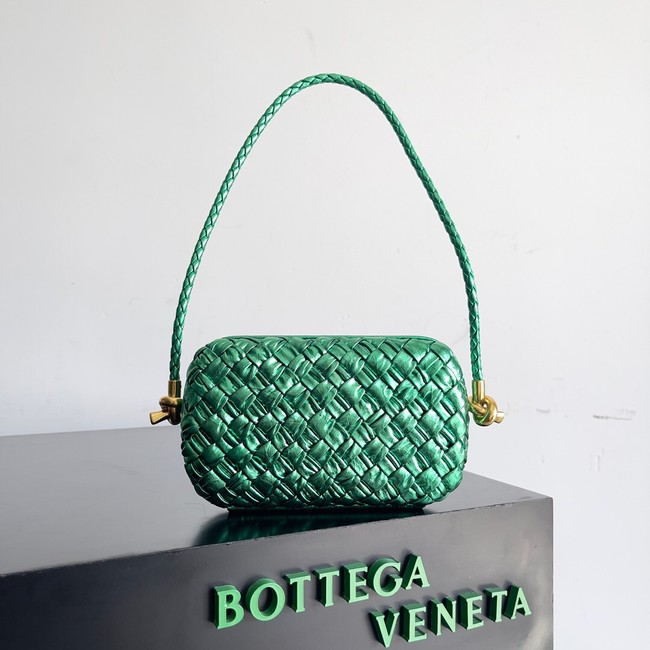 Bottega Veneta Knot With Chain A776662 dark green