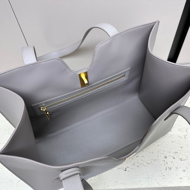 CELINE CABAS 16 IN SUPPLE GRAINED CALFSKIN 112583 gray