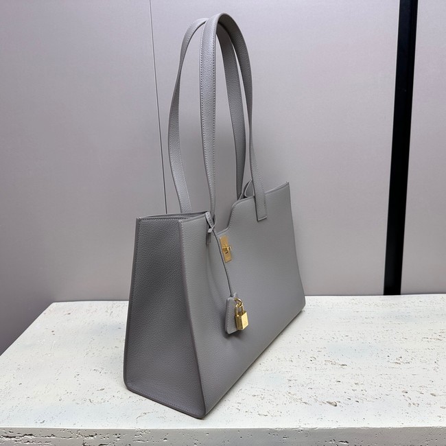 CELINE CABAS 16 IN SUPPLE GRAINED CALFSKIN 112583 gray