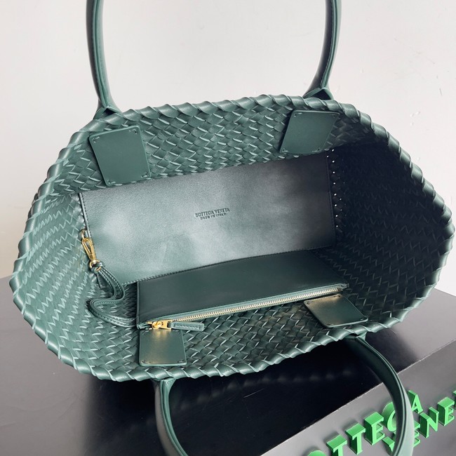 Bottega Veneta Small Cabat 730297 Dark Green