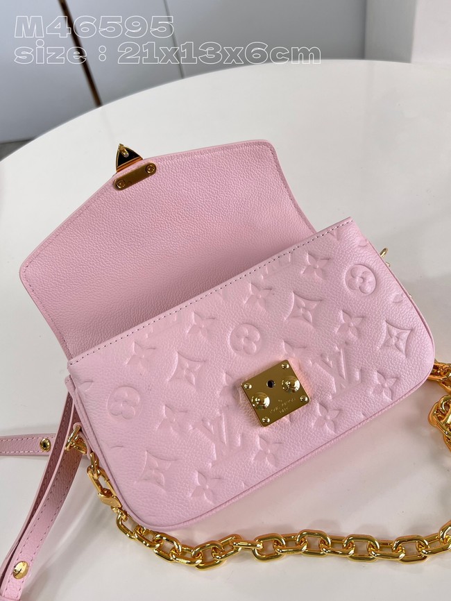 Louis Vuitton Pochette Metis East West M47045 Opal Pink