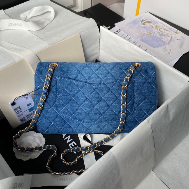 CHANEL CLASSIC 11.12 HANDBAG A01112 Blue