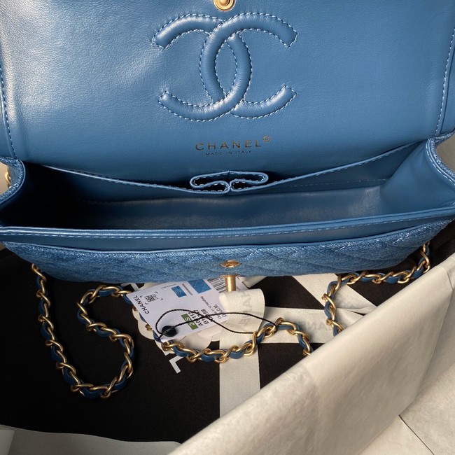 CHANEL CLASSIC 11.12 HANDBAG A01112 Blue