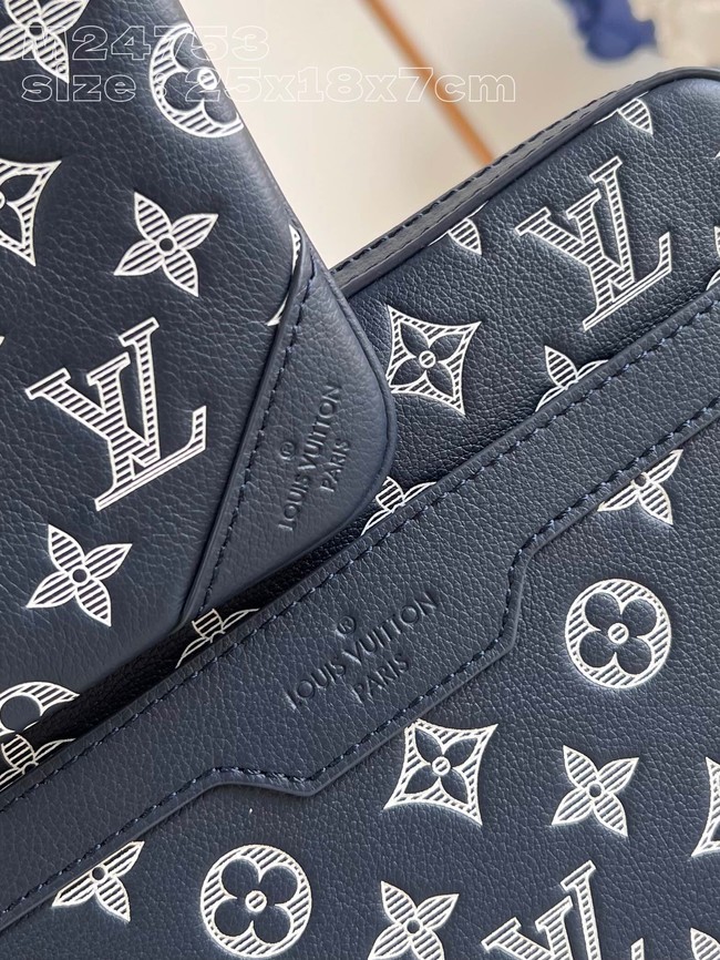 Louis Vuitton Trio Messenger M24754 Ink Blue&White