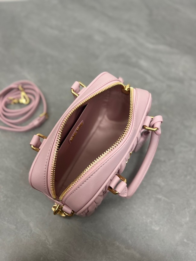 MIU MIU Original Leather Top Handle Bag 5BB123 pink