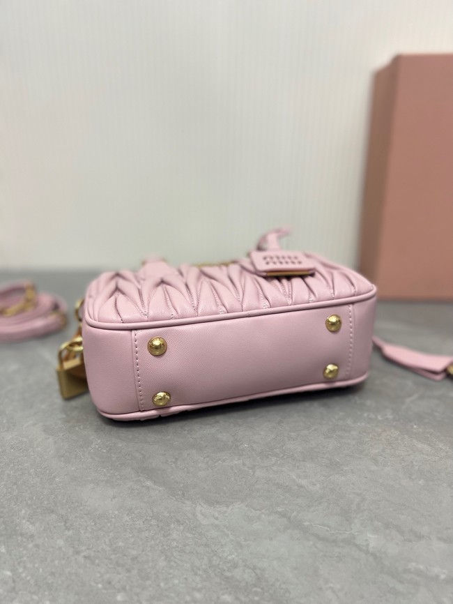 MIU MIU Original Leather Top Handle Bag 5BB123 pink