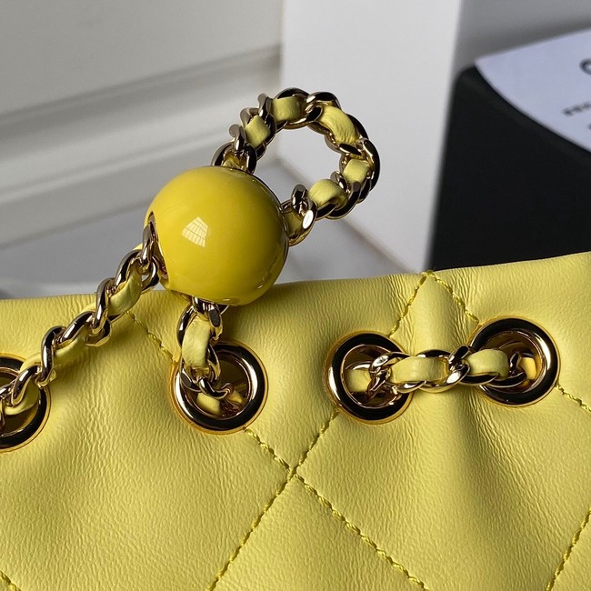 CHANEL BACKPACK AS4810 yellow