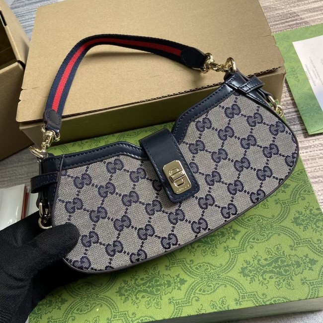 GUCCI MOON SIDE MINI SHOULDER BAG 786015 Blue