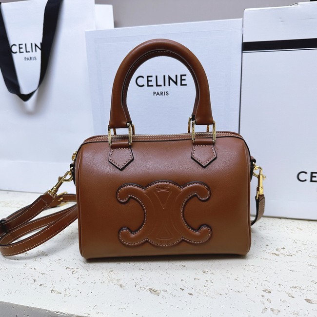 CELINE SMALL BOSTON IN SMOOTH CALFSKIN 113773 TAN