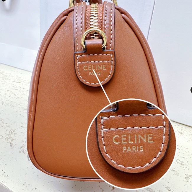 CELINE SMALL BOSTON IN SMOOTH CALFSKIN 113773 TAN