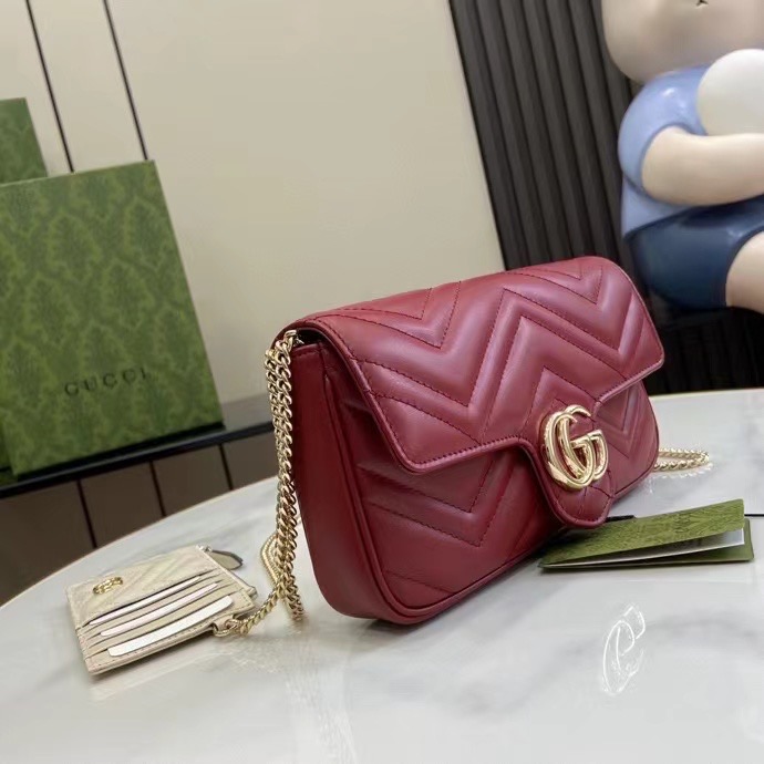 Gucci GG MARMONT MINI BAG 751526 red