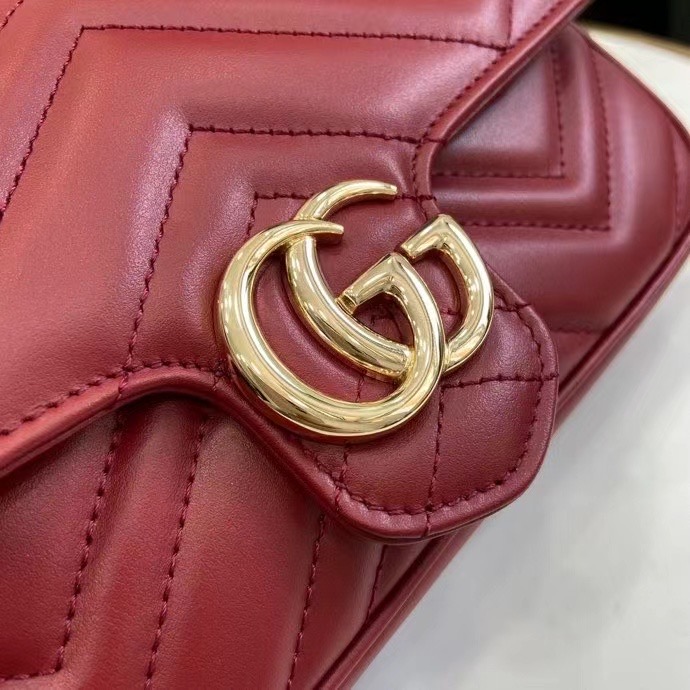 Gucci GG MARMONT MINI BAG 751526 red