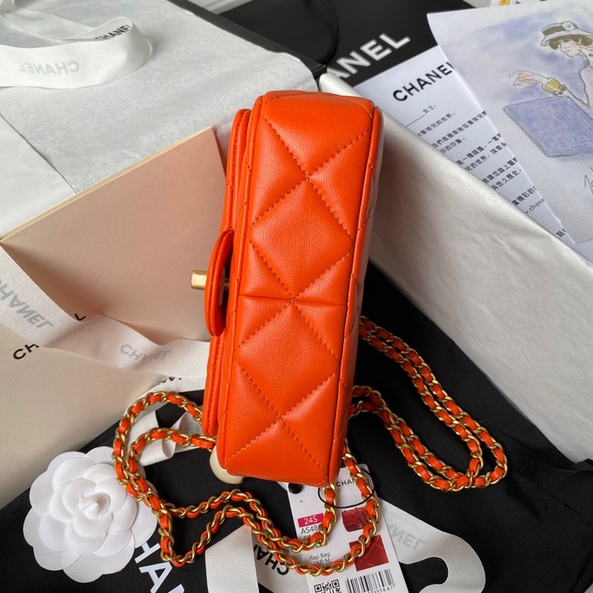 CHANEL MINI FLAP BAG AS4868 ORANGE