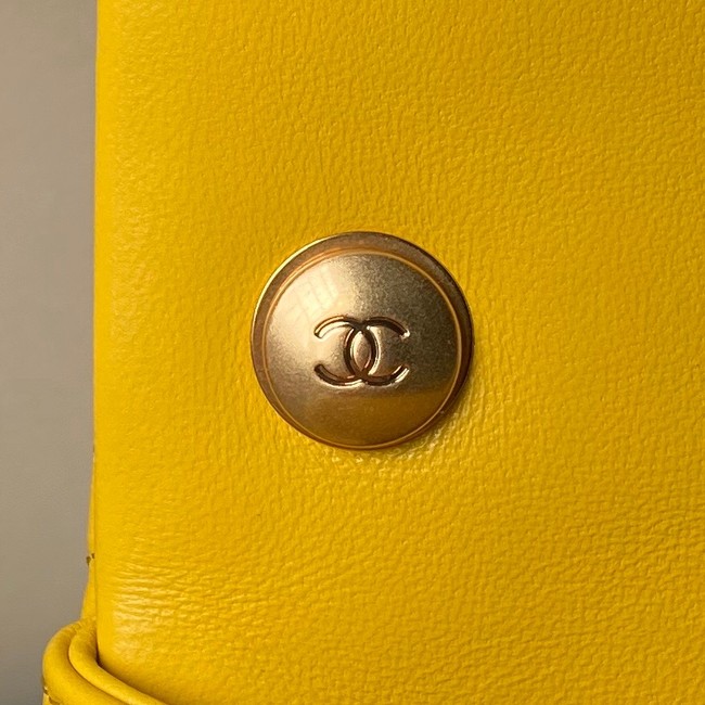 CHANEL SMALL FLAP BAG AS4861 yellow