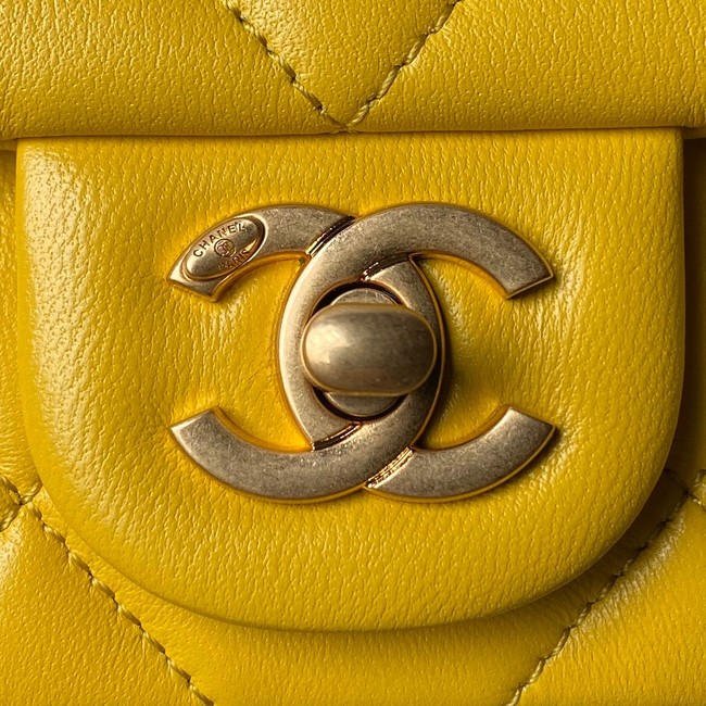 CHANEL SMALL FLAP BAG AS4861 yellow