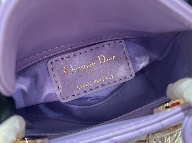 Lady Dior Micro Bag Cannage Lambskin S0856ONG Lilac