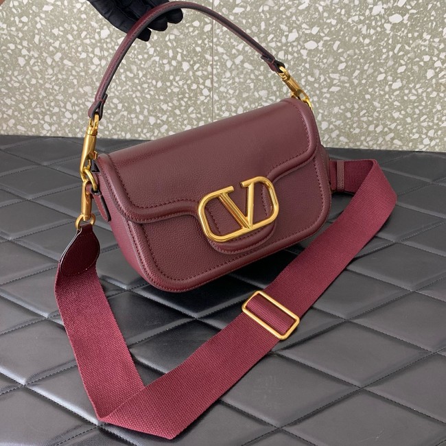 VALENTINO Alltime calfskin bag MZ098 Wine