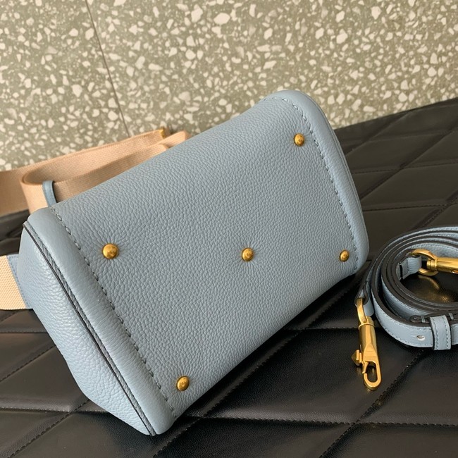 VALENTINO Alltime small grain calfskin bag B0Q26 blue