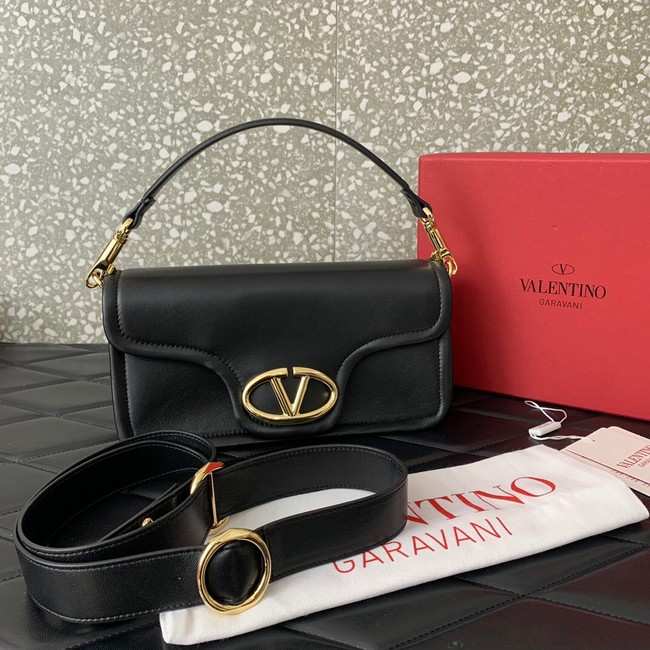 VALENTINO VLOGO 1960 medium lambskin bag FJ098 black