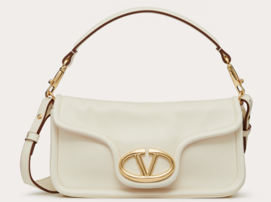 VALENTINO VLOGO 1960 medium lambskin bag FJ098 white