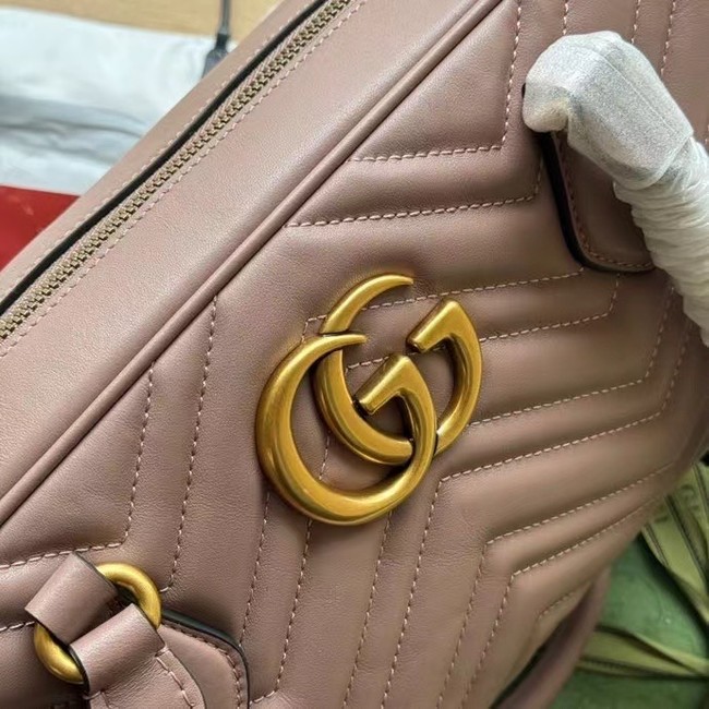 Gucci GG MARMONT MEDIUM TOP HANDLE BAG 795218 Dusty rose