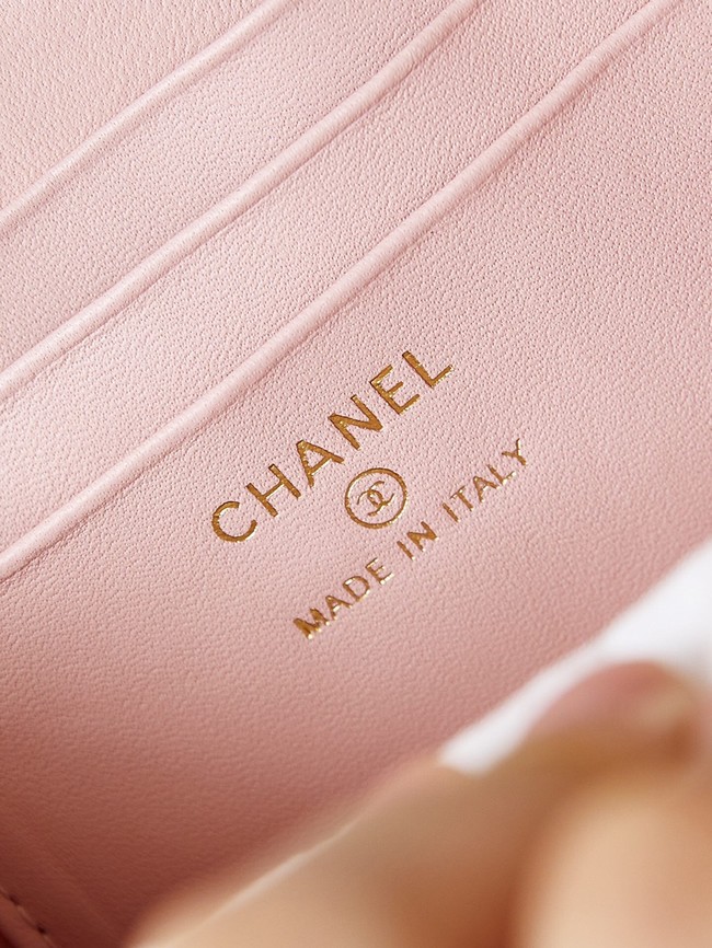 CHANEL MINI CLUTCH WITH CHAIN AP3820 light pink