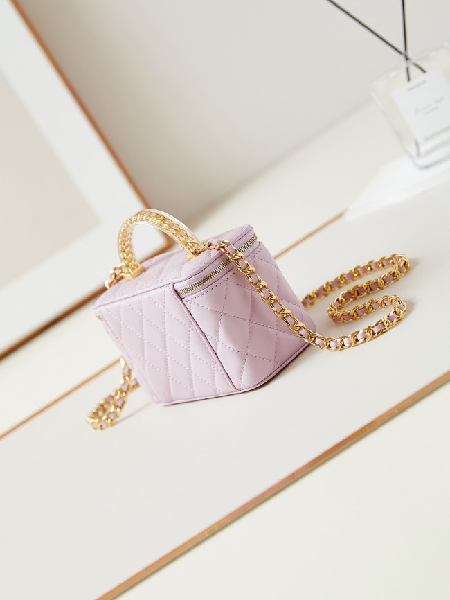 CHANEL MINI CLUTCH WITH CHAIN AP3820 light purple