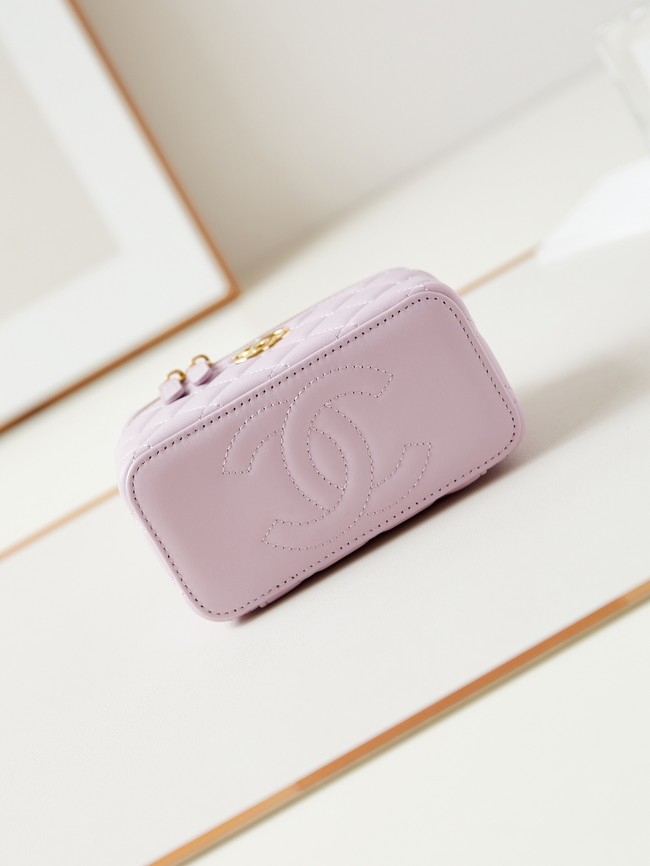 CHANEL MINI CLUTCH WITH CHAIN AP3820 light purple